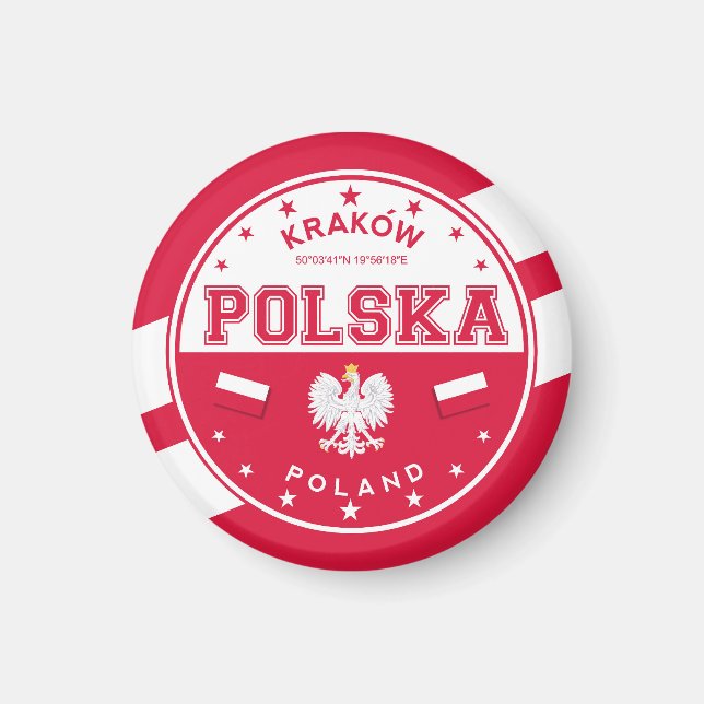 Polen Krakau Magnet (Vorne)