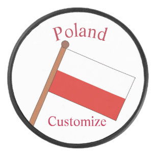 Polen Landesflagge Thunder_Cove Eishockey Puck