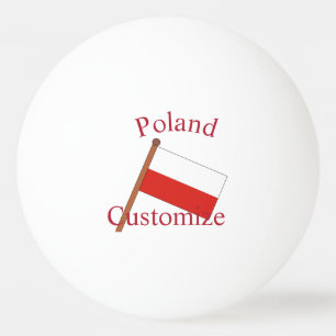 Polen Landesflagge Thunder_Cove Tischtennisball