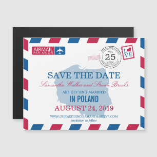 POLEN-Luftpost Save the Date Magneteinladung