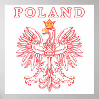 Polen mit rotem Polnischem Adler