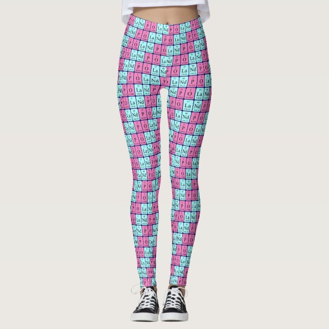 Polen - Periodensystem patriotische Leggings 1 (Vorderseite)