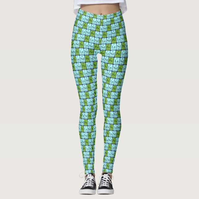 Polen - Periodensystem patriotische Leggings 10 (Vorderseite)