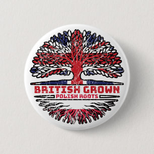 Polen Polen Vereinigtes Königreich British Tree Ro Button