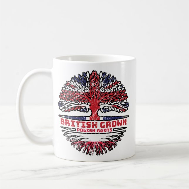 Polen Polen Vereinigtes Königreich British Tree Ro Kaffeetasse (Links)