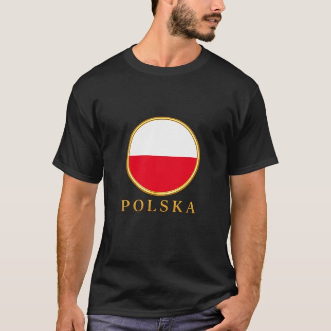 Polen - Polnische Flagge T-Shirt (Vorderseite)
