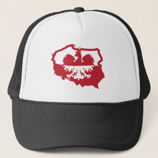 Polen Polnischer Adler Flag Trucker Cap Truckerkappe