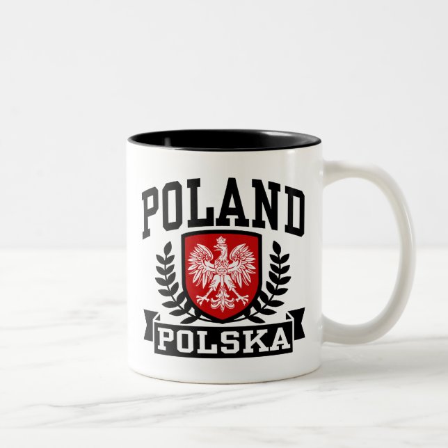 Polen Polska Zweifarbige Tasse (Rechts)