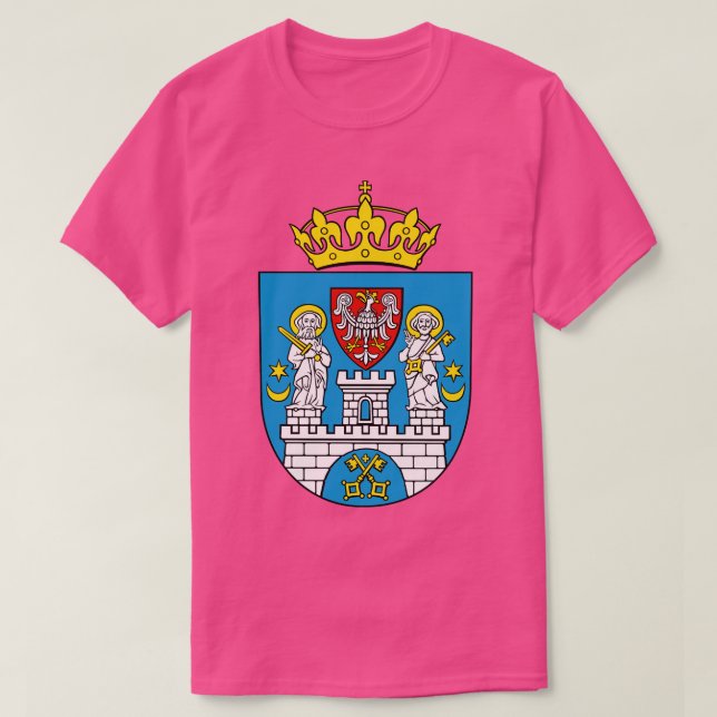 Polen Posen Wappen Polnisch Polska T-Shirt (Design vorne)