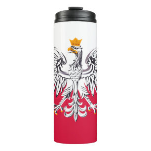 Polen Reisen Umarmung, patriotische polnische Flag Thermosbecher