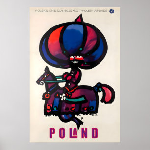 Polen Reiseplakat Polnische Kunst Druck Poster