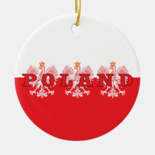 Polen Rote Adler Keramik Ornament