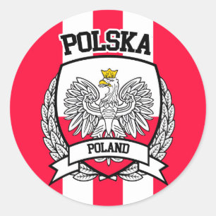 Polen Runder Aufkleber