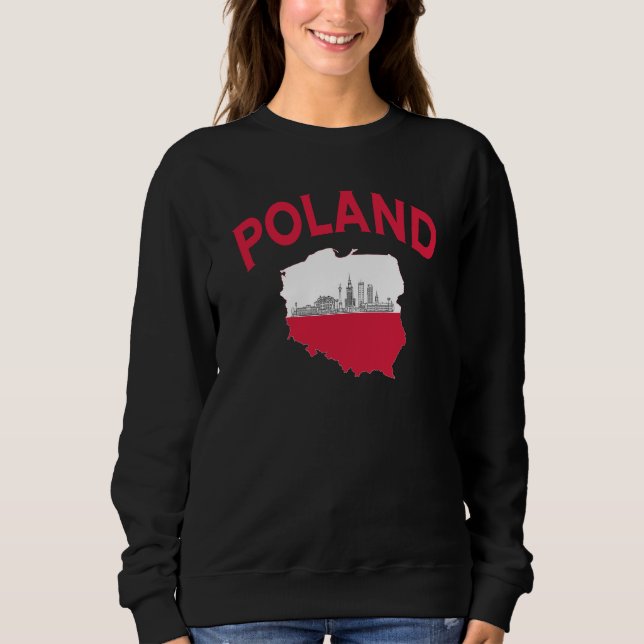 Polen Souvenir Sweatshirt, Sweatshirt (Vorderseite)