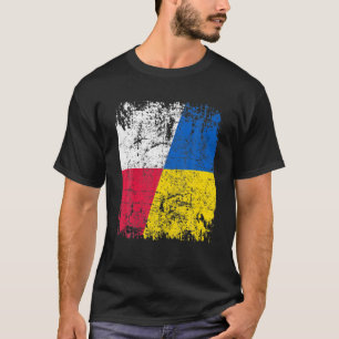 Polen steht bei der Ukraine an der polnischen Flag T-Shirt