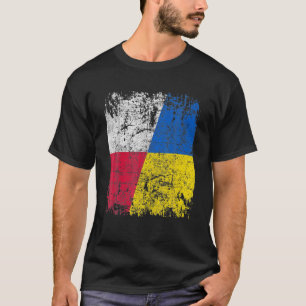 Polen steht bei der Ukraine an der polnischen Flag T-Shirt