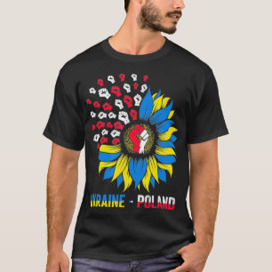 Polen steht mit der Ukraine Polnisch Ukraine Fahne T-Shirt