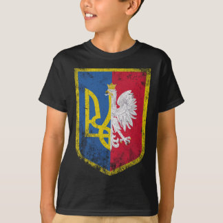 Polen steht unter polnischer ukrainischer Flagge T-Shirt