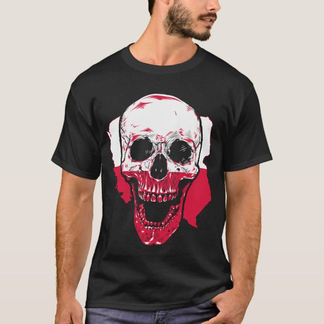 Polen Totenkopf T-Shirt (Vorderseite)