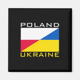 Polen Ukraine Flagge Unterstützung Freundschaft Na Magnet
