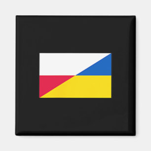 Polen Ukraine Flagge Unterstützung Freundschaft Na Magnet