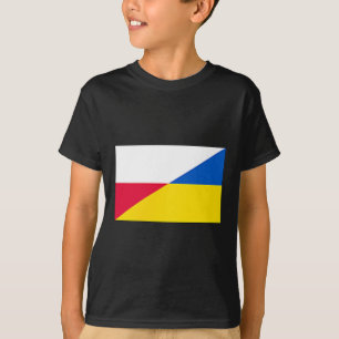 Polen Ukraine Flagge Unterstützung Freundschaft Na T-Shirt