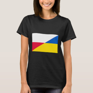 Polen Ukraine Flagge Unterstützung Freundschaft Na T-Shirt