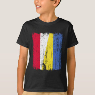 Polen Ukraine Halbflagge Polnisch Ukrainisches Erb T-Shirt