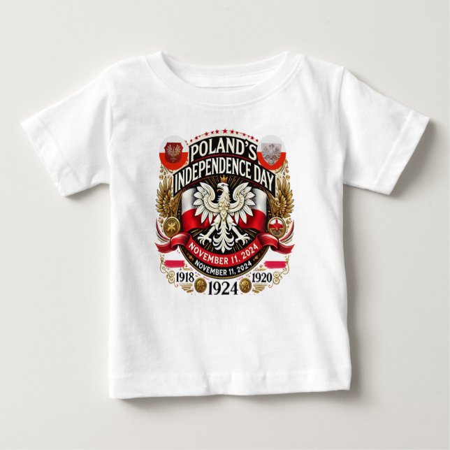 Polen: Unabhängigkeitstag für Kleinkinder Baby T-shirt (Vorderseite)