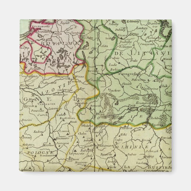 Polen und Litauen Magnet (Vorne)