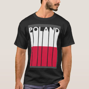 Polen Vintage Polenflagge Polnische Flagge T-Shirt