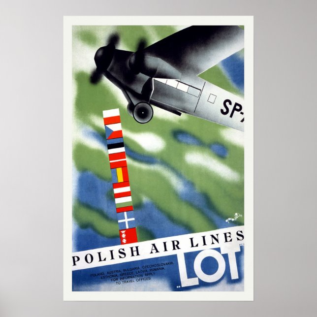 Polen Vintage Travel Poster (Vorne)