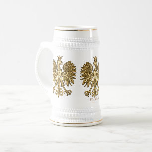 Polen (Wappen) Goldenes Wappen Bierglas