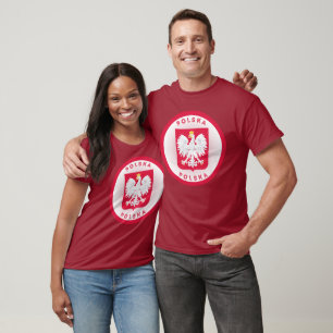Polen Wappen Kreisform  T-Shirt