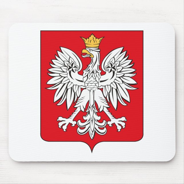 Polen-Wappen Mousepad (Vorne)