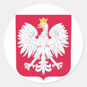 Polen-Wappen Runder Aufkleber