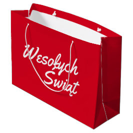 Polen Weihnachtsgeschenktasche Große Geschenktüte
