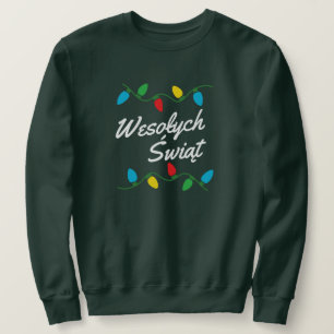 Polen Weihnachtssüßchen Polnisch Świąteczny Sweter Sweatshirt