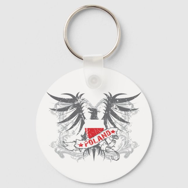 Polen Winged Schlüsselanhänger (Vorderseite)
