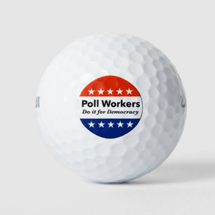 Polenarbeiter tun es für die Demokratie Golfball