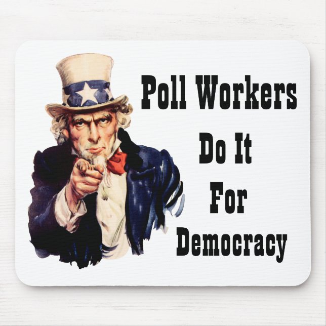 Polenarbeiter tun es für die Demokratie Mousepad (Vorne)