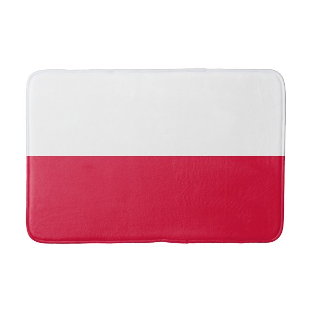 Polenflagge Badematte (Vorderseite)