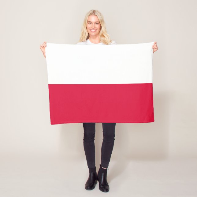 Polenflagge Fleecedecke (Beispiel)