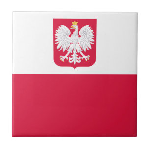 Polenflagge Fliese