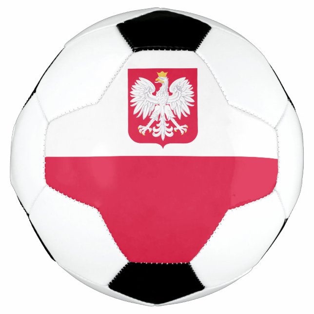 Polenflagge Fußball (Vorderseite)