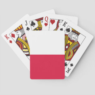 Polenflagge Spielkarten