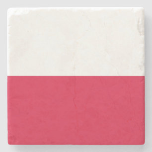 Polenflagge Steinuntersetzer
