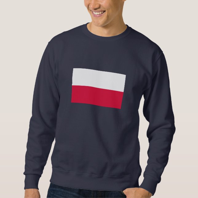 Polenflagge Sweatshirt (Vorderseite)