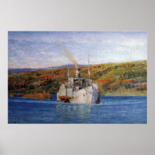 Polenov - Dampfer Vladimir wurde zu einem Schleppe Poster