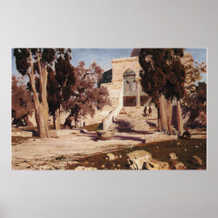 Polenov - Die Omar-Moschee, Haram Al Sherif Poster